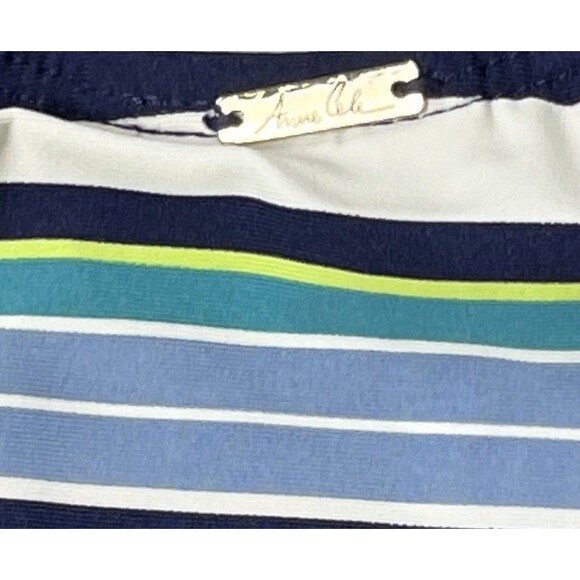 Anne Cole Swim Set One Piece Swimsuit Matching Mini Dress CoverUp Stripes 16 XL - Picture 7 of 10